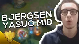 When Bjergsen Plays YASUO MID! - League of Legends Funny Stream Moments