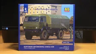 Сборная модель грузовика КАМАЗ 4350 AVD models