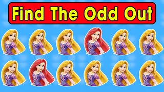 Find The Odd One Out Disney Princess Character|Great Quiz
