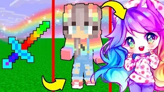 🌈КАК МЕНЯЛАСЬ ДЕВУШКА РАДУЖНЫЙ МЕЧ И ЕЁ ЖИЗНЕННЫЙ ЦИКЛ МАЙНКРАФТ!