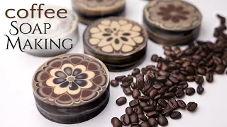 Coffee Kaleidoscope Soap Pull Through Technique