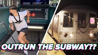 Track Star Races The NYC Subway