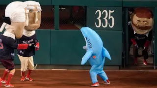 Baby Shark helps Teddy Roosevelt win the Nationals first-ever World Series Presidents Race