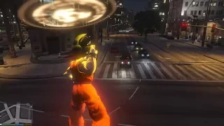 GTA 5 - Dragon Ball script mod - "Destructo Disc" attack