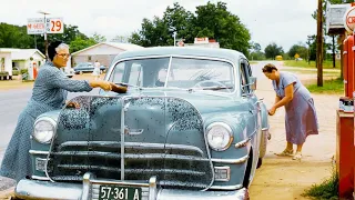 American Gas Stations of the last century [Colorized]