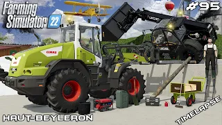 JCB TELEHANDLER FELL OF BUNKER SILO | Animals on Haut-Beyleron | Farming Simulator 22 | Episode 95