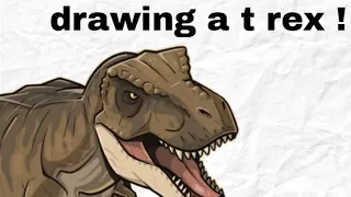 drawing a t rex ! (tyrannosaurus rex)