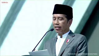 Sambutan Presiden Jokowi pada Resepsi Puncak Satu Abad NU, Sidoarjo, Selasa (7/2)