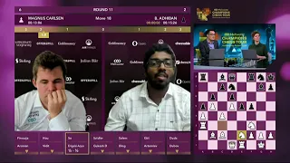 Magnus Carlsen vs Adhiban Baskaran | Goldmoney Asian Rapid Day 3 27.05.2021