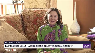 COP27 : la princesse Lalla Hasnaa reçoit Arlette Soudan-Nonault