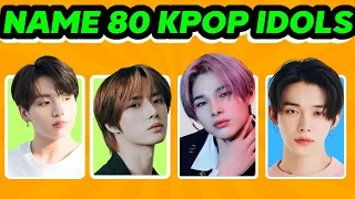 NAME  80 KPOP IDOLS IN  JUST 1 SECOND | K-pop GAMES | GUESS the Kpop idols | KPOP QUIZ | KPOP QUIZ