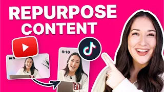 How to Repurpose YouTube Videos for TikTok | RESIZE ANY VIDEO