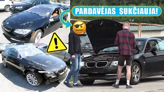 PEREKŪPAS BANDO PARDUOTI ANT STOGO VIRTUSĮ BMW!