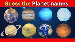 Guess the planet names Quiz? #planets #guess #quiz #smarter #kidsvideo