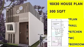 10X30 Feet, 300 sqft, Tiny House Design | Small House Design Ideas | Small House Plan