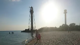 Остров Джарылгач, Маяк 2020. Со Скадовска на теплоходах ОМ-103 и ОМ-104. Пляж и море 8 августа 2020