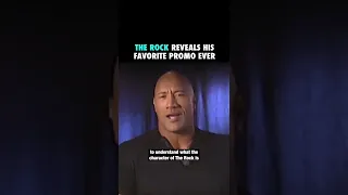 The Rock REVEALS His Favorite WWE Promo