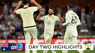 Aussie bowlers make inroads under lights after posting 500 | Australia v West Indies 2022-23