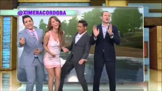 Two Mexican Weather Girls Dancing In Tight Dresses