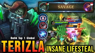 100% Deadly!! You Must Try This Build for Terizla AUTO SAVAGE!! - Build Top 1 Global Terizla ~ MLBB