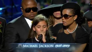 Paris Jackson Statement at Michael Jackson Memorial