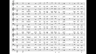 Wie schon leuchtet der Morgenstern (M. Praetorius) Score Animation