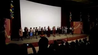 Танец учителей Гимназии №3 на юбилее школы