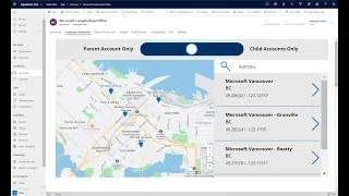 Power Apps - Geospatial Services - Idea #2: Localize an organization on a map in a model-driven app