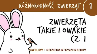 Różnorodność zwierząt 1 - Zwierzęta takie i owakie cz.1 - matura z biologii rozszerzona