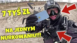 OBŁĘDNE ZNALEZISKA! DROGI DRON, NOWY IPHONE, PORTFEL Z PIENIĘDZMI, MASA KOTWIC!! OBFITE NURKOWANIE!