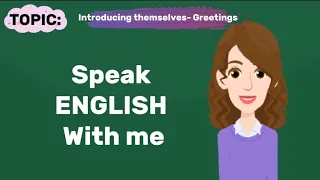 Speak English with me | Day # 1 #englishpractice #englishlearning