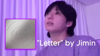 Jungkook finishing off Weverse live by singing Letter by Jimin to Armys