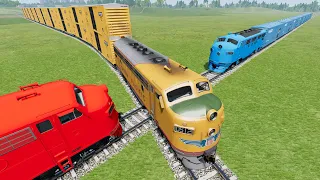 Realistic Train Crashes #33 - Beamng.Drive