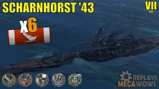 Scharnhorst '43 6/6 Kills RANKED & 118k Damage | World of Warships Gameplay