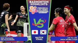 FINAL | Lee / Shin (KOR) vs Iwanaga / Nakanishi (JPG) | Malaysia Masters 2024 Badminton