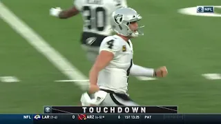 DEREK CARR FINDS HENRY RUGGS FOR THE GAME WINNING 46 YARD TOUCHDOWN PASS