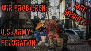 WIR PROBIEREN ! | U.S. ARMY FELDRATION | MRE (MEAL READY TO EAT) | MENÜ 2