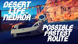 Fastest Route? 🤔 1:21.308 [Desert Life - Nevada] - Golden Vencer - Asphalt 9