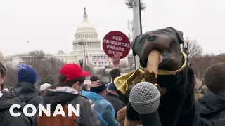 Triumph Attends Trump’s Inauguration | CONAN on TBS