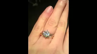 Forever One Moissanite 2 Carat Solitaire