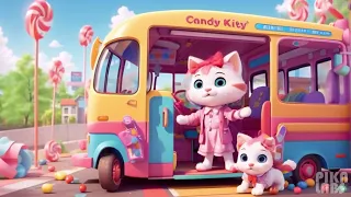 🌈 The Wheels on the Candy Kitty Bus: Children's Melodies 🐱🍭