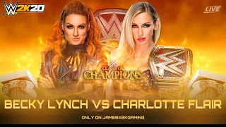 WWE 2k20 - Becky Lynch vs Charlotte Flair - WWE women’s Championship