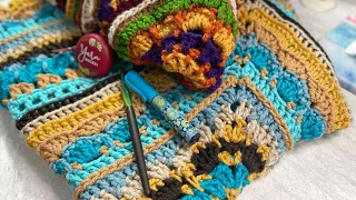All and the family Tuesday CAL #yarnyfibersisters   #crochet  #mandalaart  #mandalaart
