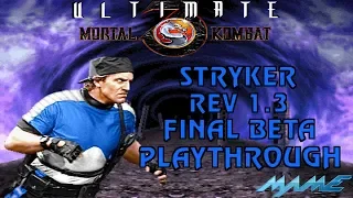 Ultimate Mortal Kombat 3: Stryker Rev 1.3 Final Beta Playthrough (MAME) (1080p 60fps)