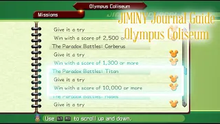 Kingdom Hearts 2 Jiminy Journal Guide | Olympus Coliseum Titan Paradox 10,000 Pt Mission