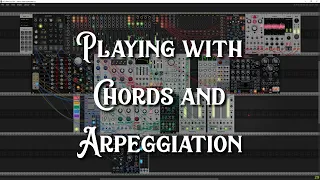 Chords and Arp in VCV Rack 2 -- Finished song used to create a WinAmp visualization.