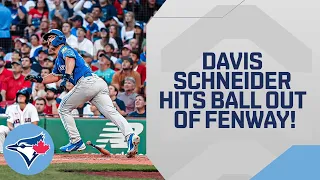 Davis Schneider hits one OUT of Fenway Park!