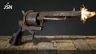 Dazzling restoration of an antique Revolver 170 years old