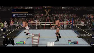 WWE 2K24 Send Michaels into the ropes and catch him with a Rebound Attack!