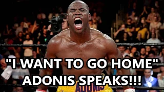 BREAKING NEWS!!! ADONIS STEVENSON SPEAKS!!! I WANT TO GO HOME!!!